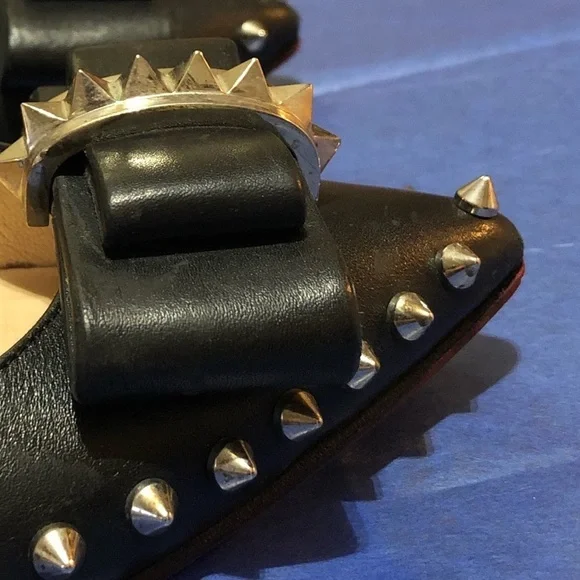 Christian Louboutin Spikeds Flats womens 38 1/2 - Picture 3 of 9